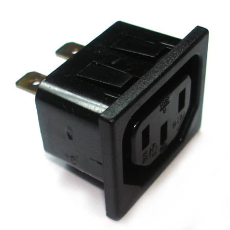 PQD-6071-1 - AC SOCKET 3POS 6A 250V CHMT