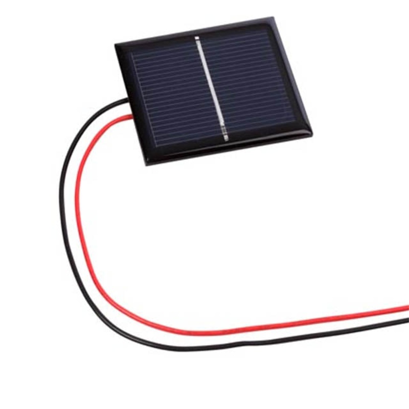SOL1N - SOLAR PANEL .5V 400MA 1.7X1.5IN WITH WIRE