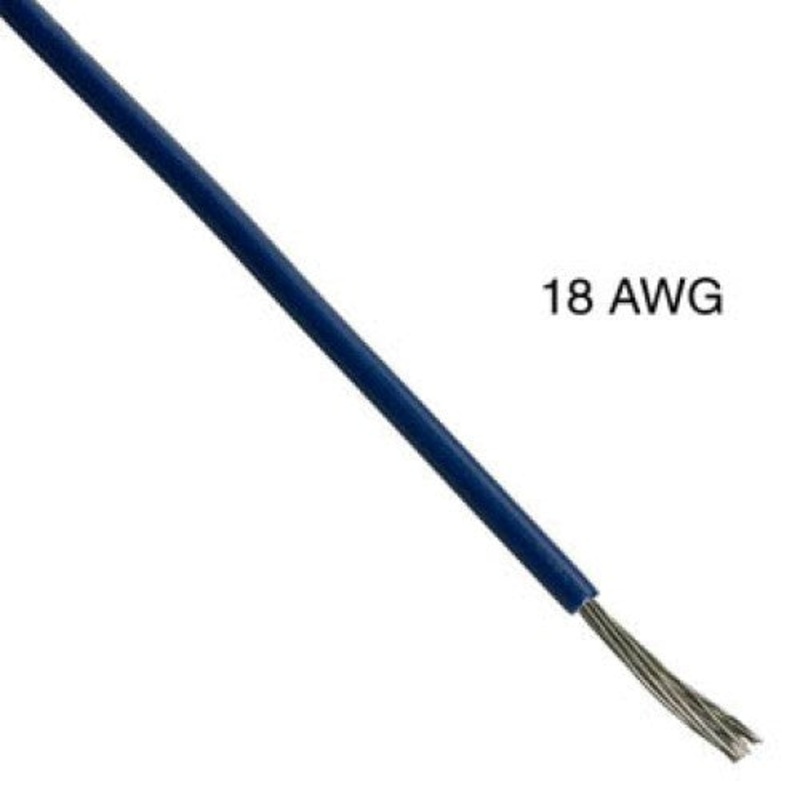 T1016-21-07 - WIRE STRANDED 18AWG 100FT BLUE TC PVC FT1 300V 15C