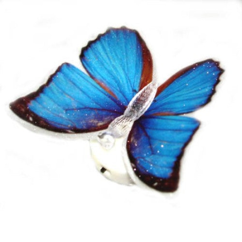 04087 - FIBER OPTIC LIGHT BUTTERFLY ASSORTED COLORS 3PCS/PACK (3 pcs/pkg)