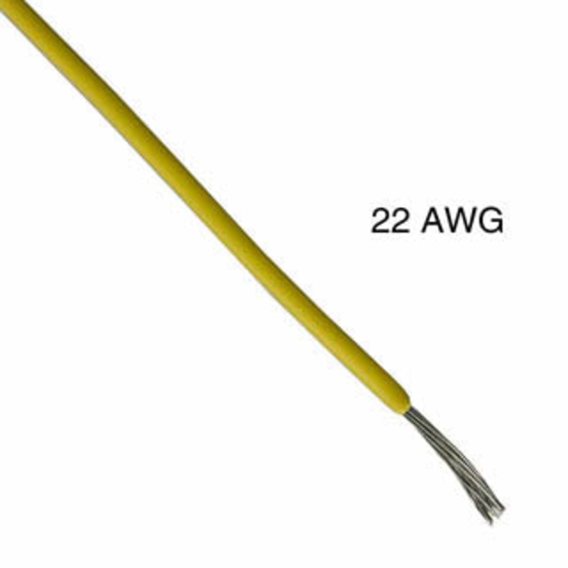 115502SM70 - WIRE STRANDED 22AWG 1000FT YELLO TC PVC FT1 300V 105C