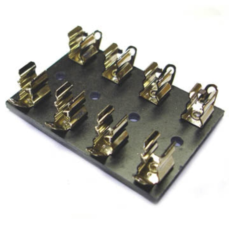 3539 - FUSE BLOCK 6.3X32MM 4 POLE OPEN PHENOLIC QC TERMINAL