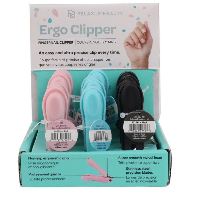 507528 - NAIL ERGO CLIPPER ASSORTED COLORS