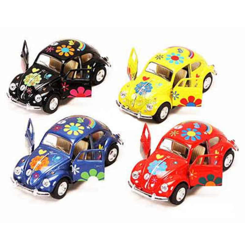 A2DBI163 - VOLKSWAGEN BEETLE PULL BACK ACTION ASSORTED COLOURS