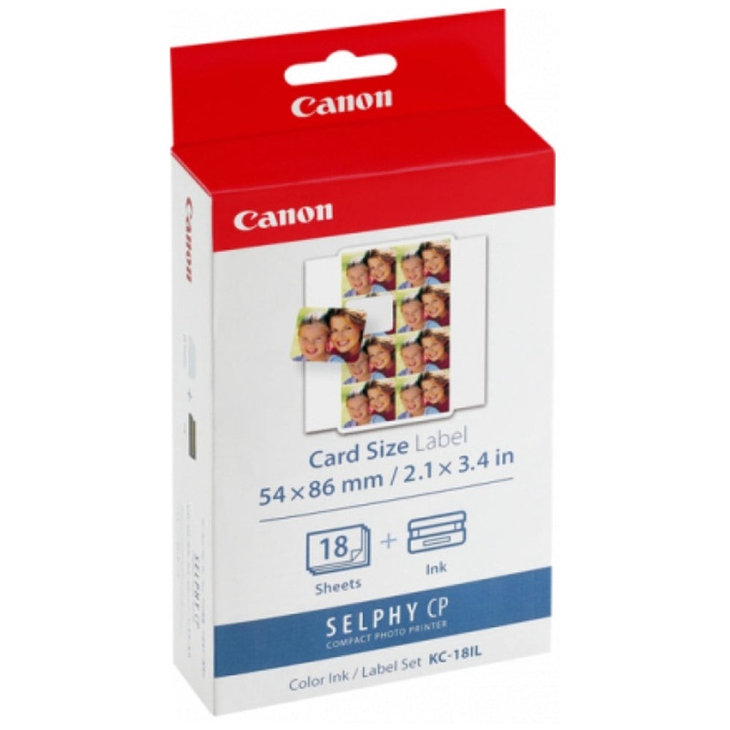 Canon KC18IL Ink Label Pack 18 Card Sheets
