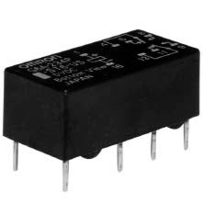 G6AK-274P-ST40-US - RELAY DC LATCH 5V 2P2T .6A 10P PCMT .6A/125VAC/110VDC 2A/30V