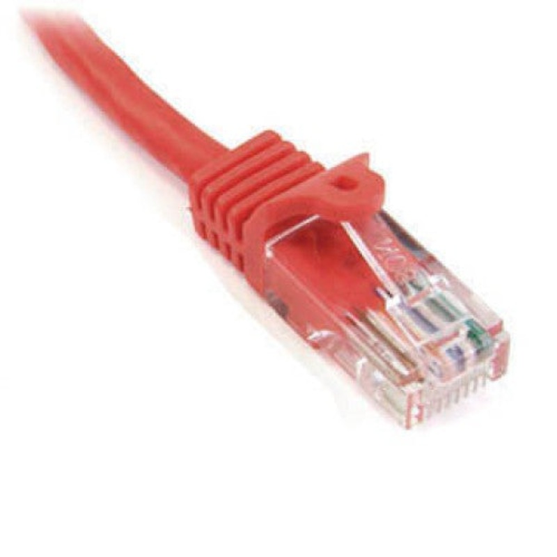 PC-014R - PATCH CORD CAT5E RED 14FT SNAGLESS BOOT