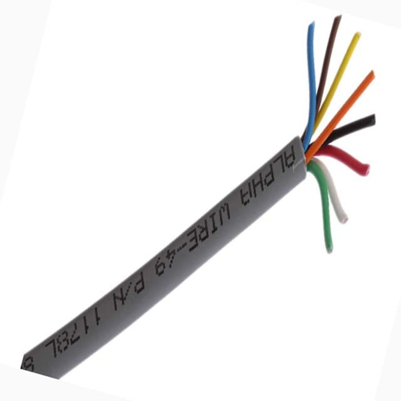 77542 - CABLE 8C 22AWG STR UNSH 1000FT GREY