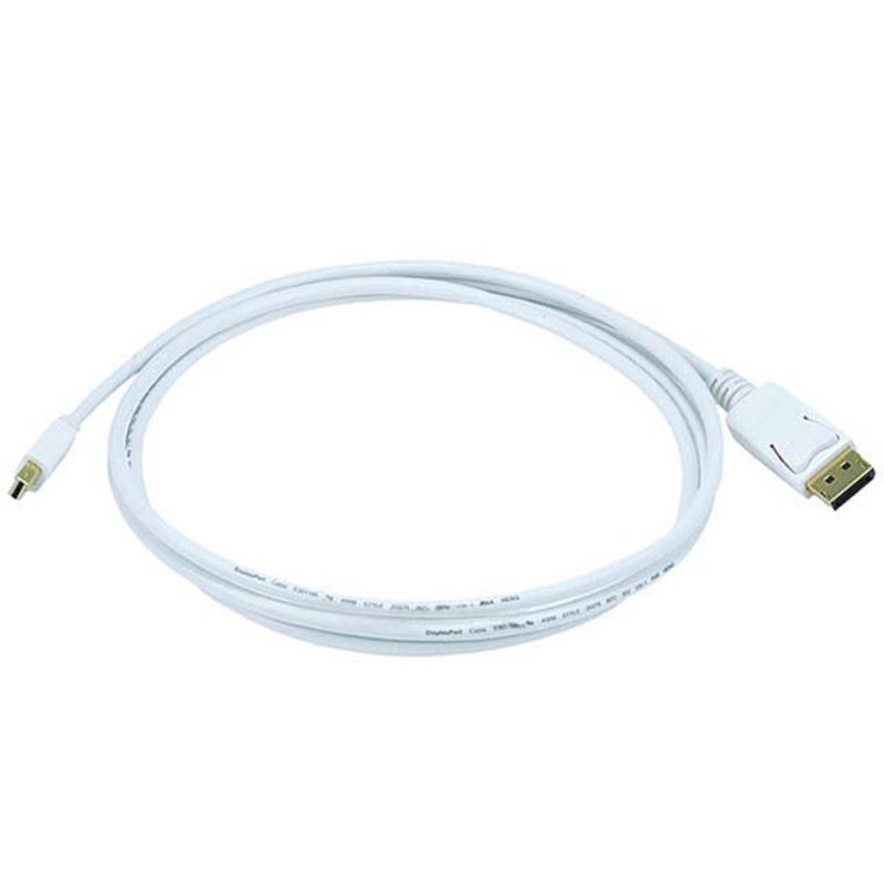 ARWW-5064B - MINI DISPLAYPORT MALE-DISPLAY PORT MALE 6FT BLK/WHT CABLE