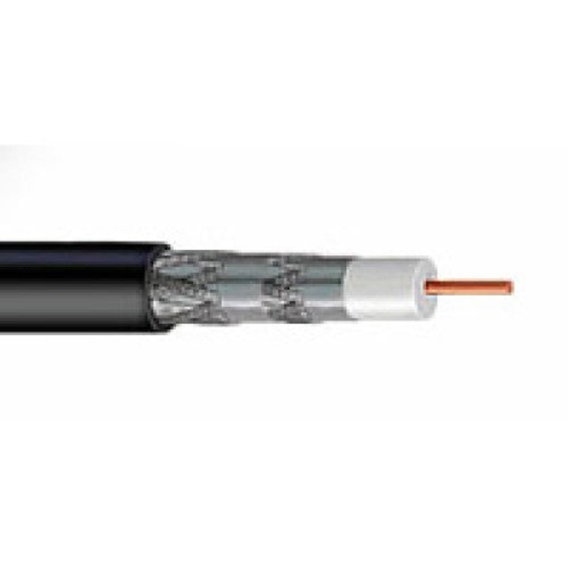 BC-0061Q - COAX CABLE RG6U QUAD SH BLK