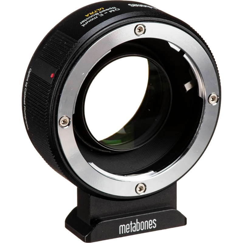 Metabones Speed Booster adaptor- Olympus OM to E-Mount ULTRA 0.71x (Black Matt) - With Tripod Foot (MB_SPOM-E-BM3)