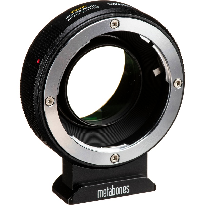 Metabones Speed Booster adaptor- Olympus OM to X-Mount ULTRA 0.71x (Black Matt) - With Tripod Foot (MB_SPOM-X-BM3)