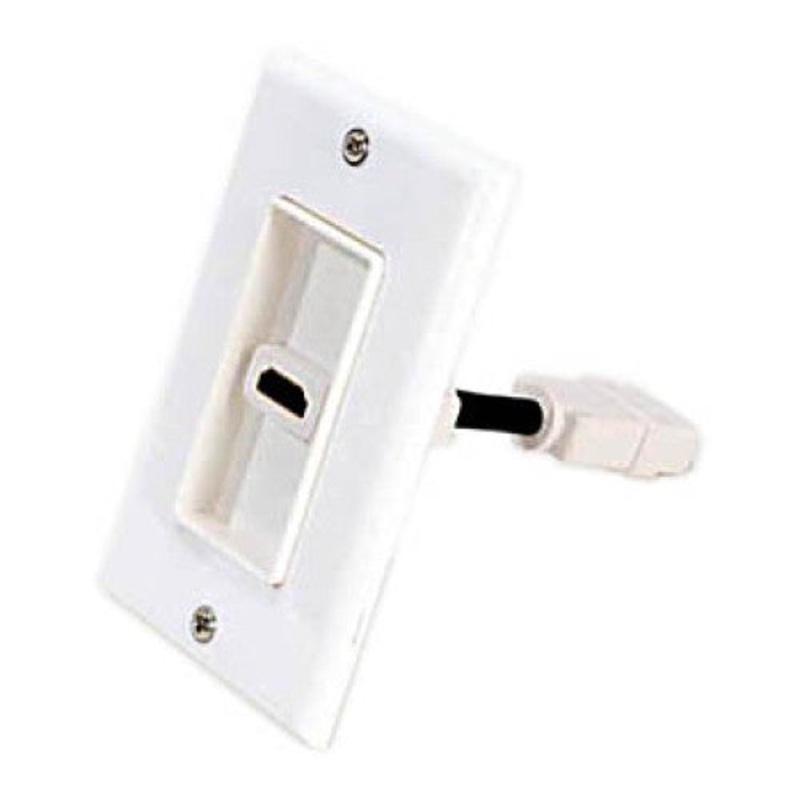 WP-HDMI-1.4 - WALL PLATE HDMI 1PORT WITH 4IN FLEXIBLE EXTENSION CABLE