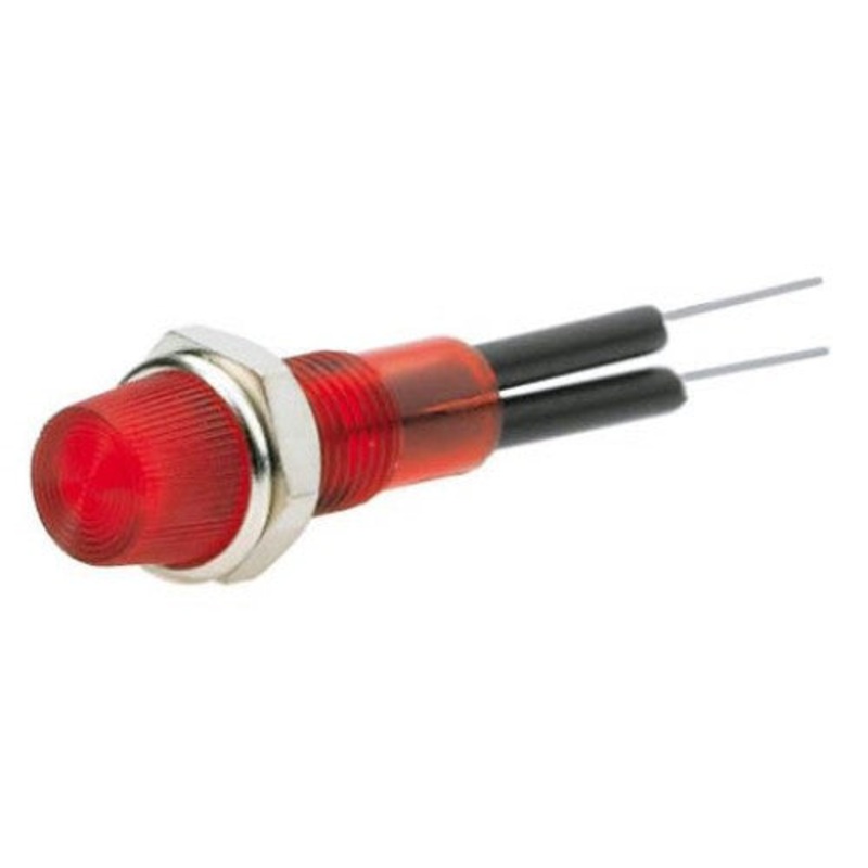 12720345 - INDICATOR 12V LED 5MM RED CHMT