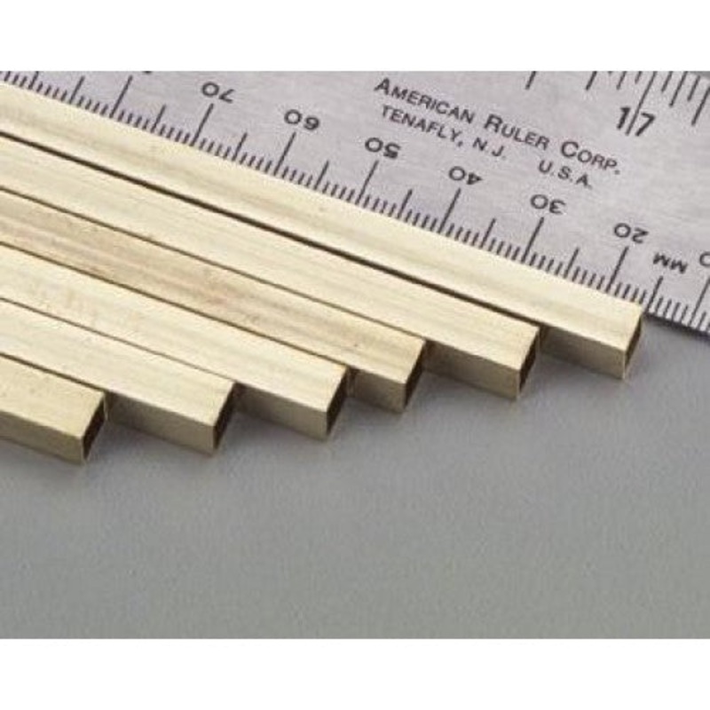 8151 - SQUARE BRASS TUBE 1/8X1/8IN LENGTH:12IN