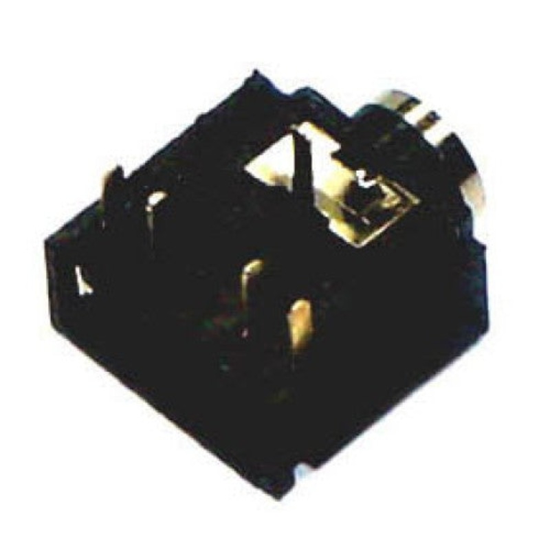 GAR-1495-2 - AUDIO JACK 3.5 STEREO CLOSED CIRCUIT PCRA PLASTIC BLACK (2 pcs/pkg)