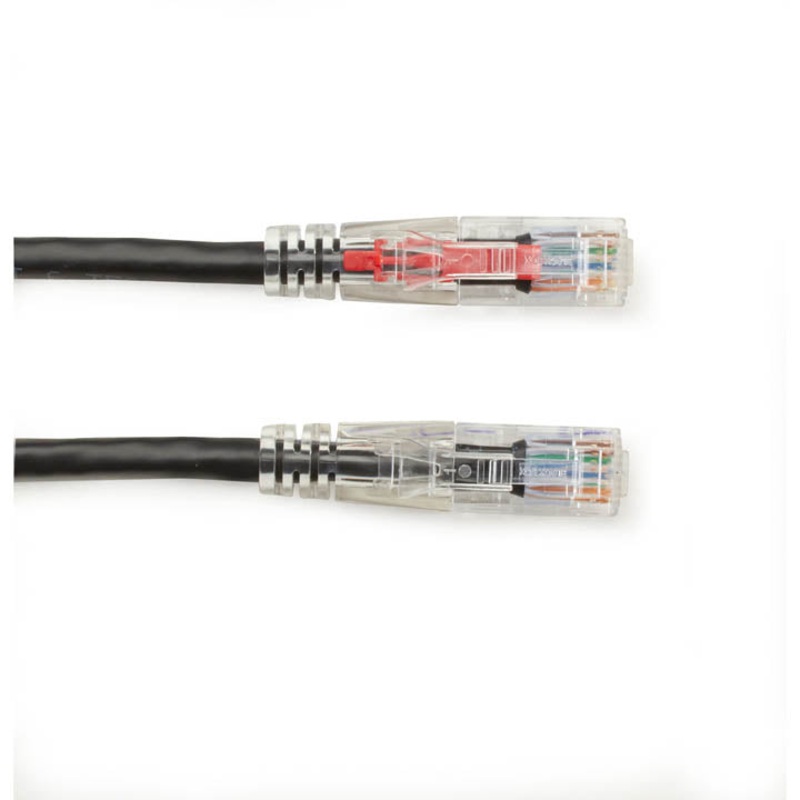 LUTP-4P5-3BLK - PATCH CORD CAT5E BLK 3FT LOCKABLE CABLE