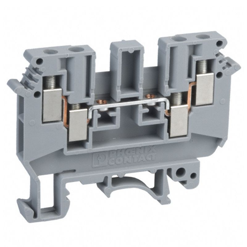 2775016 - TERM BLOCK DIN RAIL 35MM 30-10 AWG 32A 630V DOUBLE CONN GRY