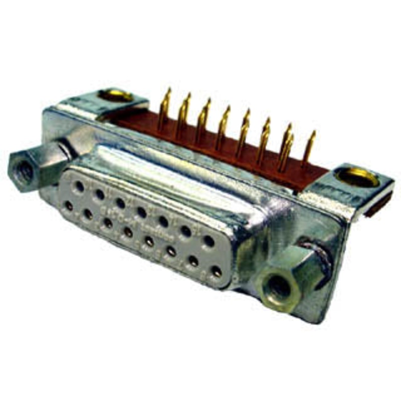 AAE-131-1 - DB15F PCRA TIN SHORT FOOT WITH SPACER