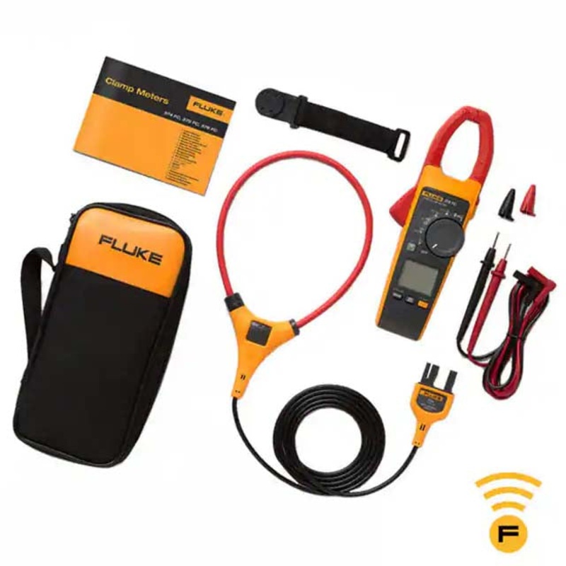 FLUKE 376FC - MULTIMETER DIGITAL CLAMP TRUERMS AC/DC 1000V 2500A WITH IFLEX