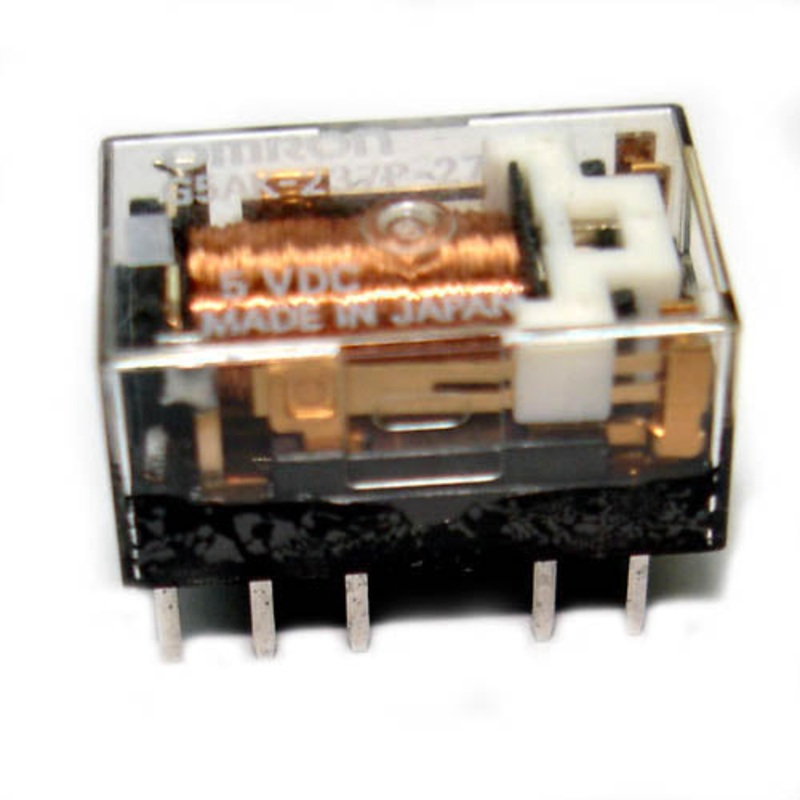 G5AK-237P-27-5VDC - RELAY DC LATCH 5V 2P2T 1A 10P PCMT .5A/30VAC 1A/30VDC (PF=1)