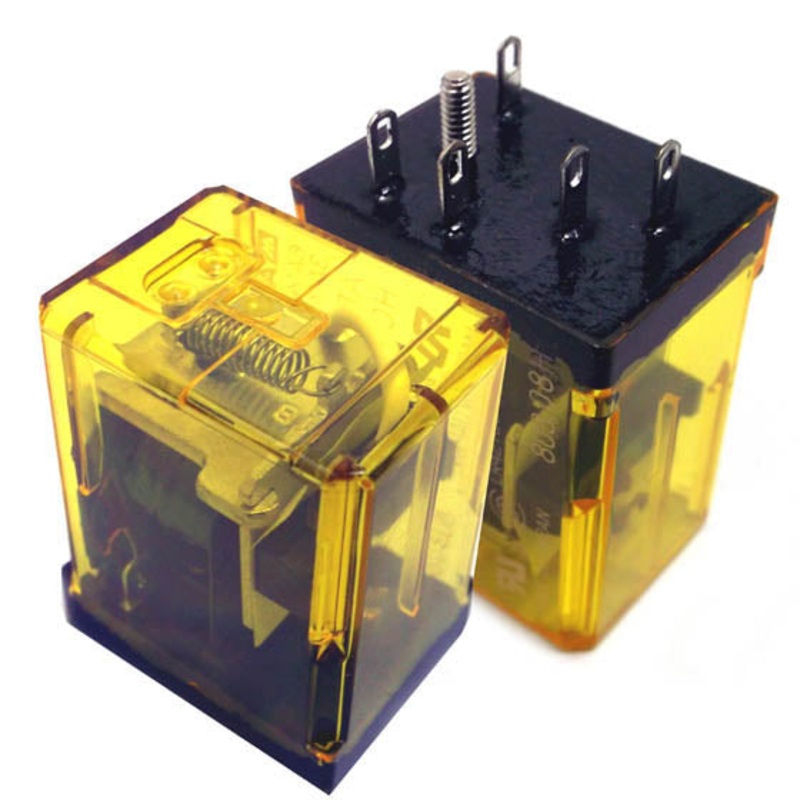 HC1E-DC24V - RELAY DC 24V 1P2T 6A 5P SOLDER PLUG-IN 6A/125VAC/250VAC