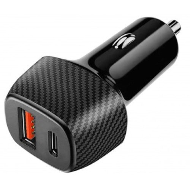 PH-USBTC - USB CAR CHARGER DUAL USB C AND USB PORT 5v@3A PD3.0+QC3.0 20W