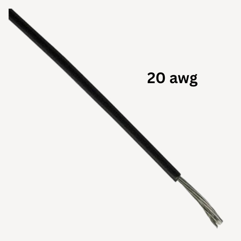 WIRES-820010 - WIRE STRANDED 20AWG 40FT BLACK