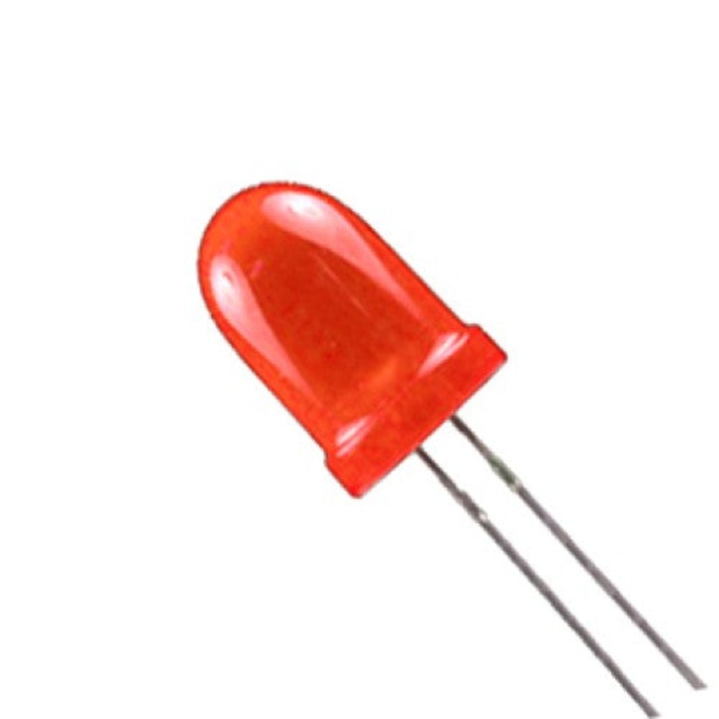 05842 - LED5 DIFF RED 600-1200MCD 630NM (5 pcs/pkg)