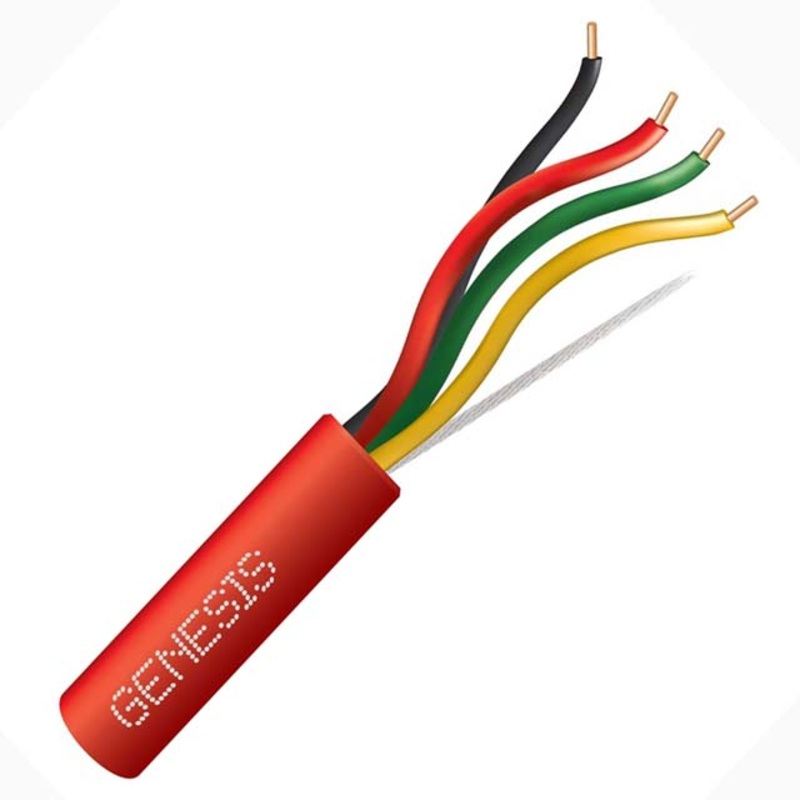 77093 - CABLE FIRE ALARM 22/4 SOL FPLR RISER 1000FT RED