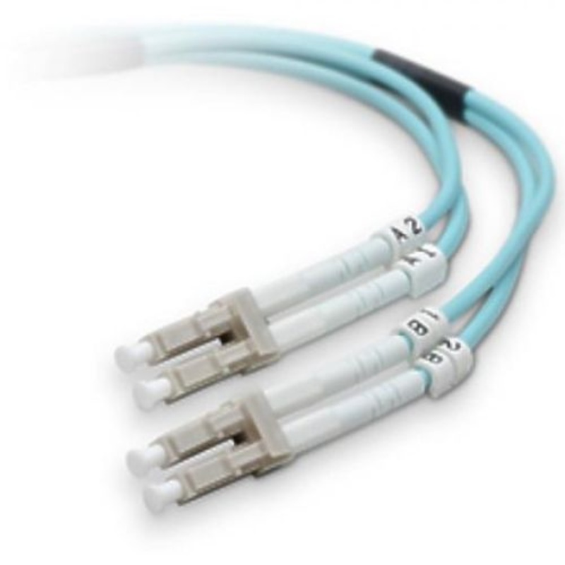 FO-LL4050 - FIBER OPTIC PATCH CORD LC-LC 50M DUPLEX MM OM4 50/125UM OFNR BLU