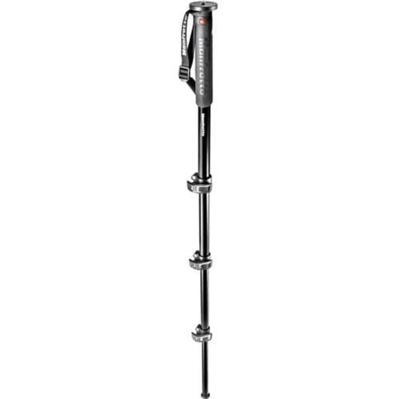 Manfrotto MPMXPROA4 XPRO 4-Section Photo Monopod Aluminum with Quick Power Lock