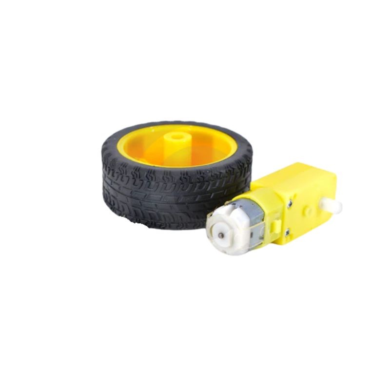 ROBOT-011302 - GEAR MOTOR WHEEL SET WITH 2.5IN WHEEL AND 3-12V@250RPM