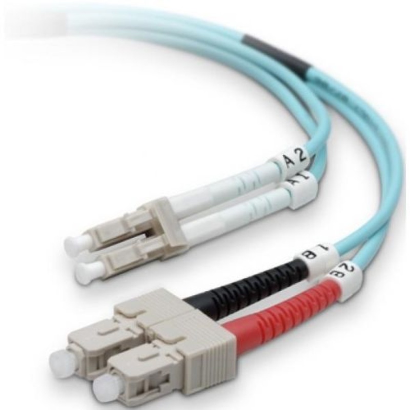 FO-CLG005 - FIBER OPTIC PATCH CORD SC-LC 5M DUPLEX MM OM3 50/125UM OFNR BLU