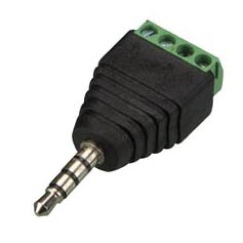 GAS-1352A - AUDIO PL 3.5 STEREO TO 4P SCREW TERMINALS