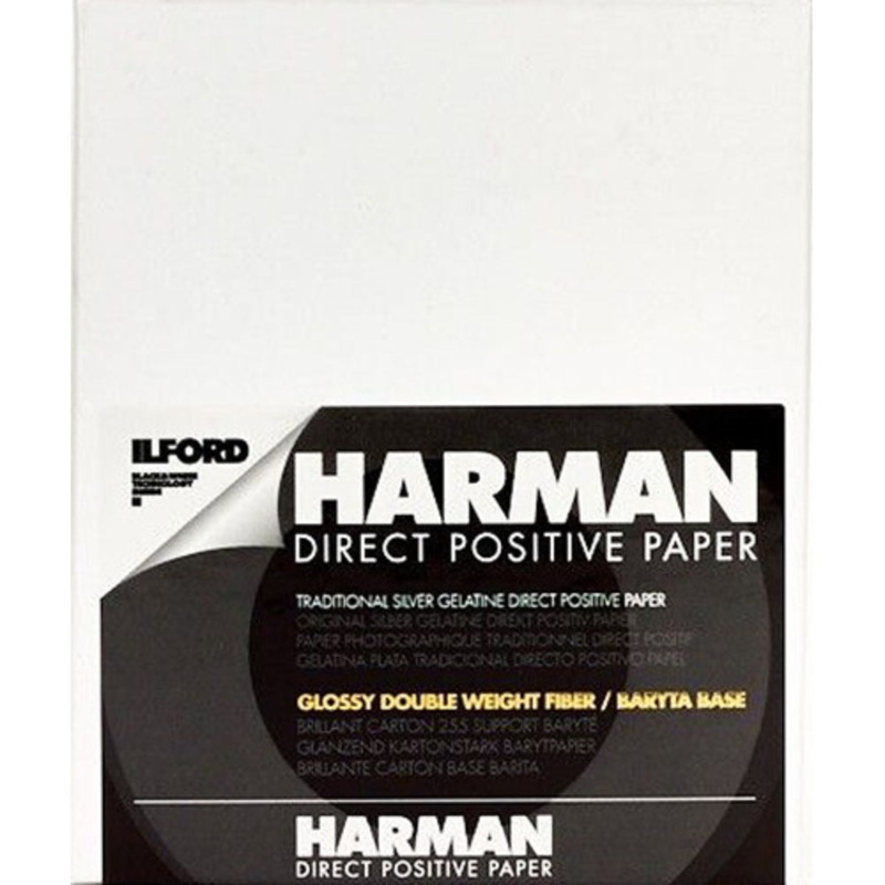 Ilford Harman technology Direct Positive Fiber Based (FB) Paper (Glossy, 4 x 5", 25 Sheets)