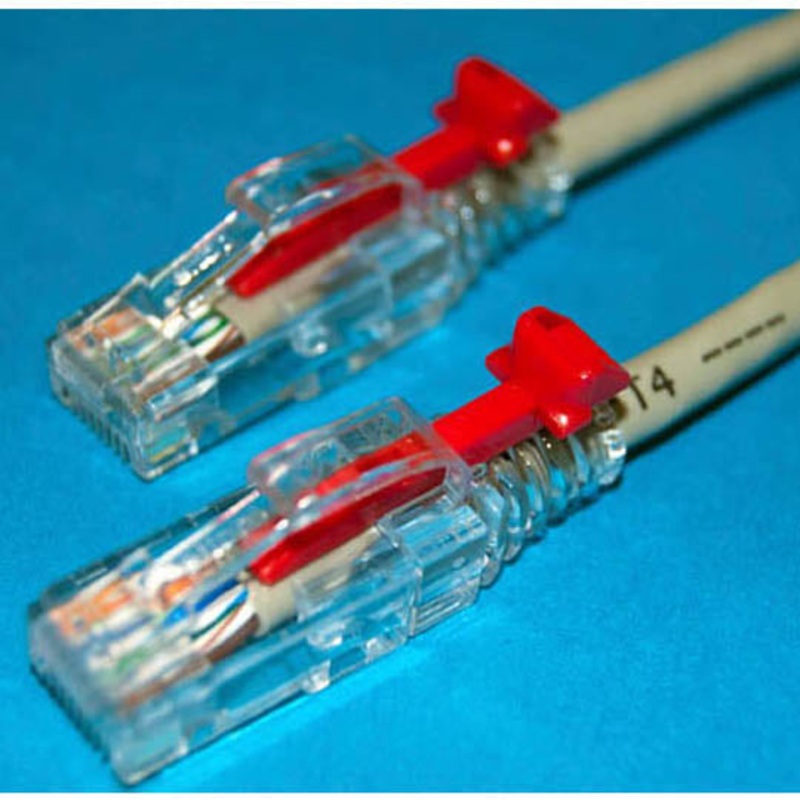 LUTP-4P6-15GRY - PATCH CORD CAT6 GRY 15FT LOCKABLE CABLE