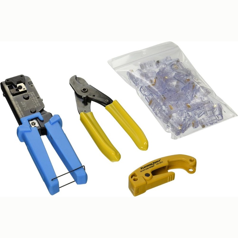 100012 - EZ-RJ45 CAT5E BASIC INSTALLATION KIT WITH 50 EZ CAT5E CONN