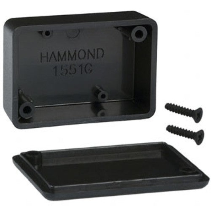 1551GBK - PROJECT BOX 2X1.4X.8IN PLAST BLK