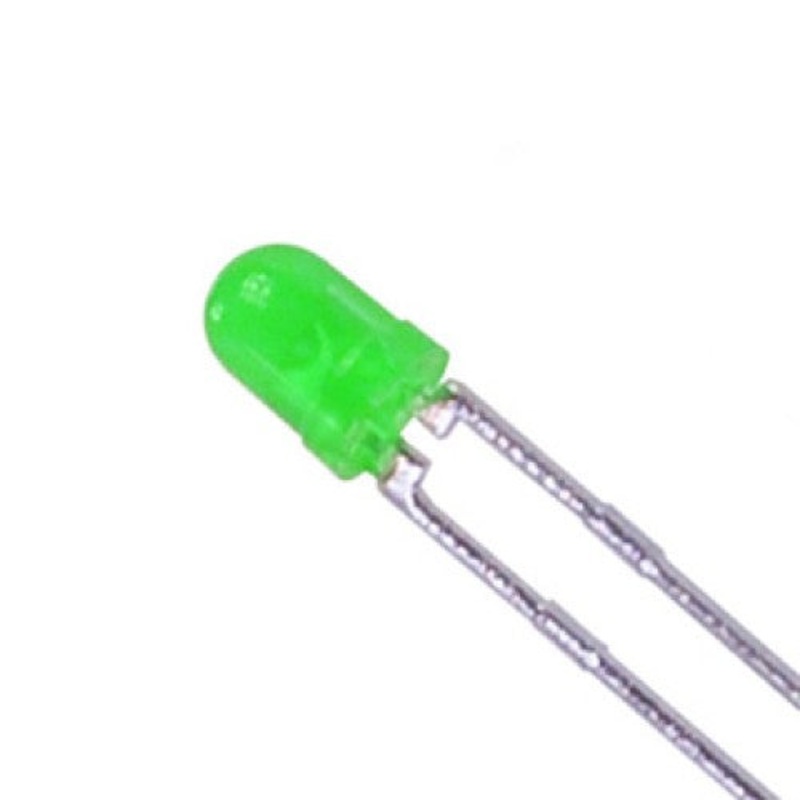 GD3213W - LED3 DIFF GRN 200-400MCD 570NM (1000 pcs/pkg)