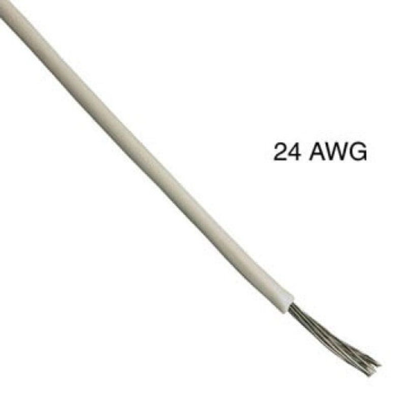 WAA-1685A - WIRE STRANDED 24AWG 100FT WHITE TC PVC FT1 300V 105C