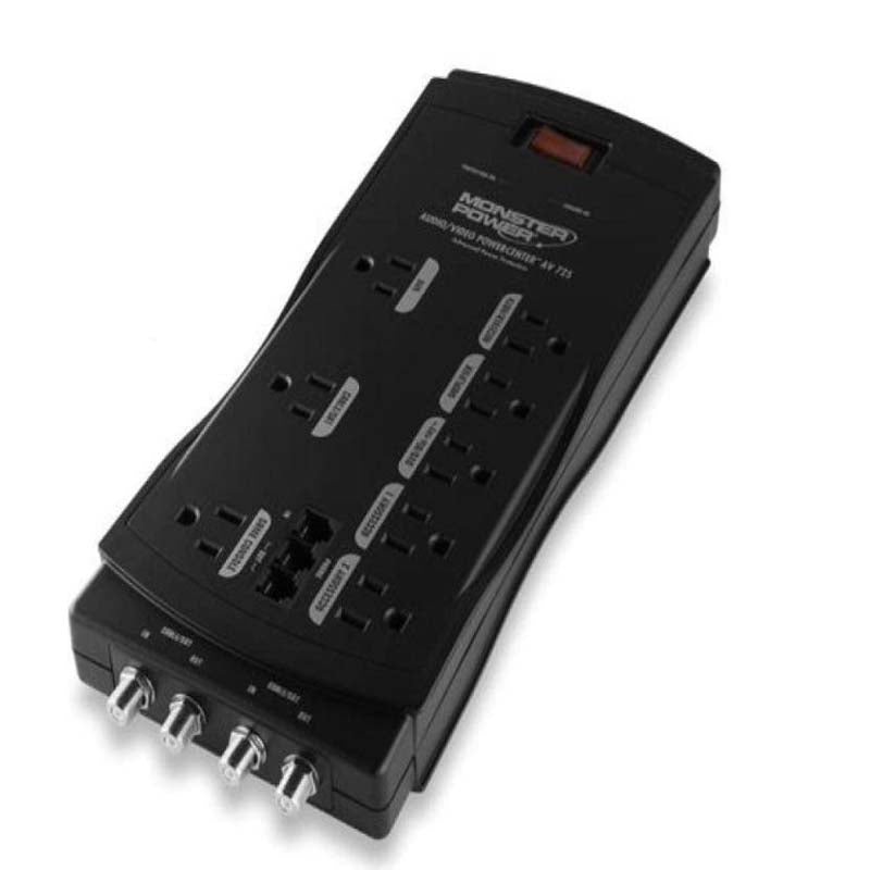 121800-00 - POWER BAR 8 O/LET 6FT CORD 2160 JOULES 3 SPEACED OUT O/LET
