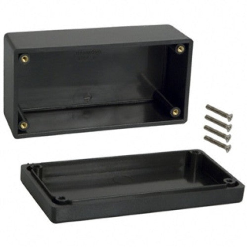 1594DBK - PROJECT BOX 5.1X2.5X2IN PLAS BLK