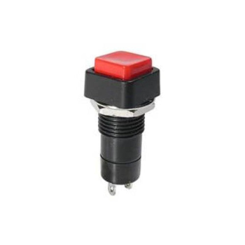 2750617 - PUSH SWITCH LATCH 1P1T ON-OFF THR SOL RED CAP 3A 125VAC