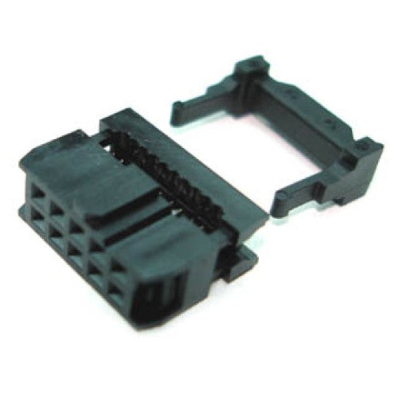 35-010-2 - IDC10F DIP W/KEY BLACK (2 pcs/pkg)