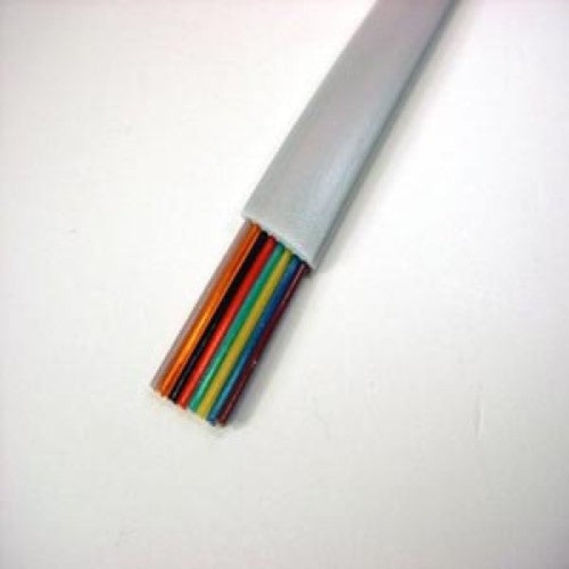 476693 - TELEPHONE FLAT CABLE UNSH 8C/26 AWG 250FT STR FT1 PVC GRAY