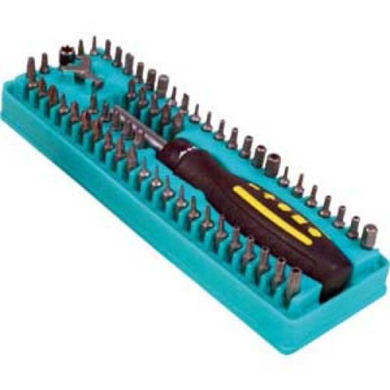 800-081 - SCREWDRIVER MULTIBIT 62 IN 1 MAGNETIC RATCHET REVERSIBLE