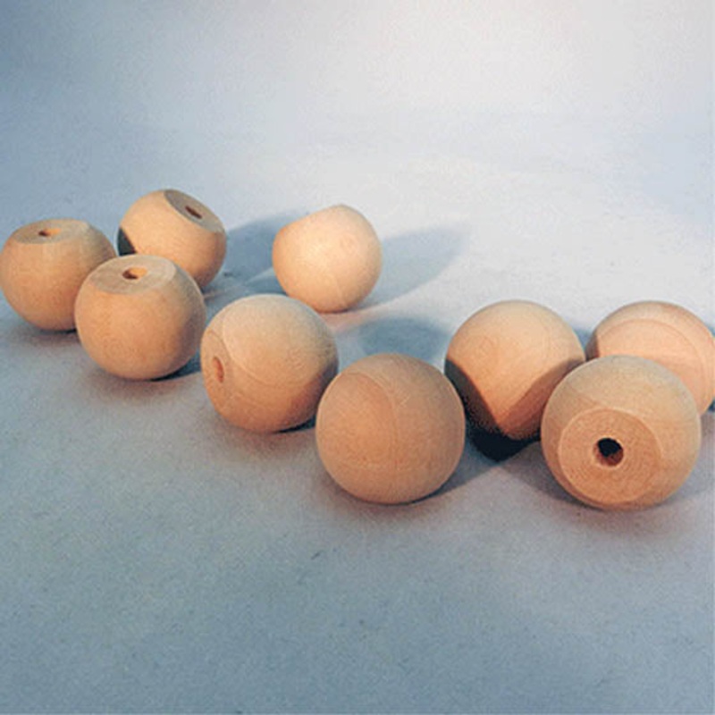 EC61484 - BEADS WOOD BALL KNOBS FOR JEWELRY (15 pcs/pkg)