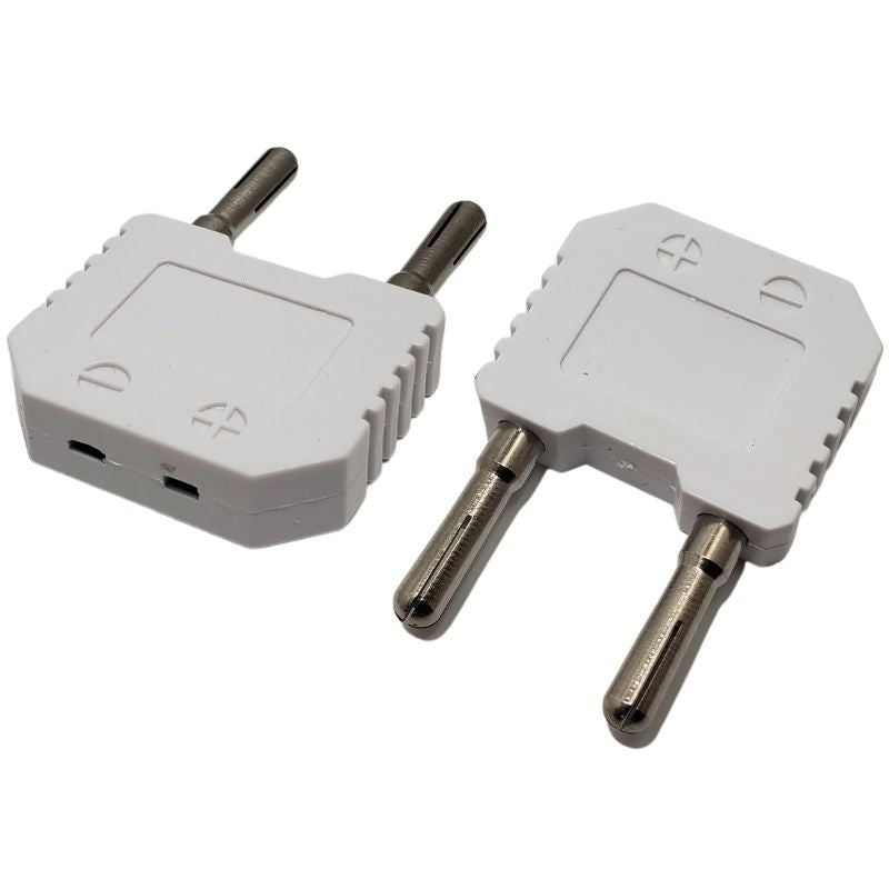 GBN-111 - BANANA PLUG TO K-TYPE THERMOCOUPLE/LX/CX ADAPTER WHT