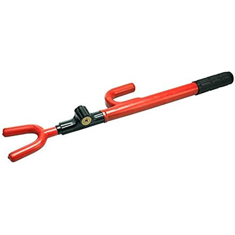 LO-5207 - STEERING WHEEL LOCK WITH KEY CAR ANTI THEFT SECURITY